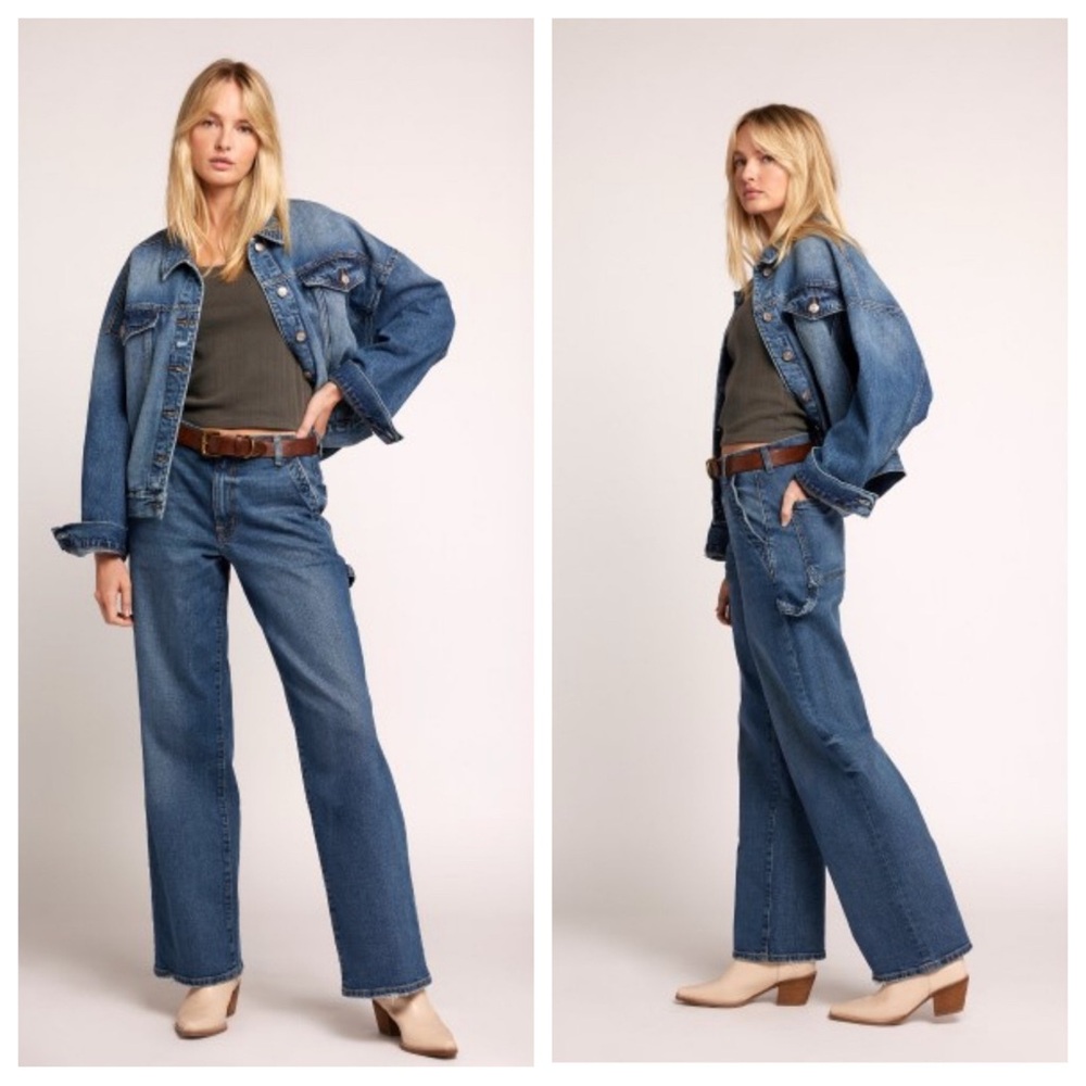 Current/Elliott The Painter Wide Leg Jean Size 31